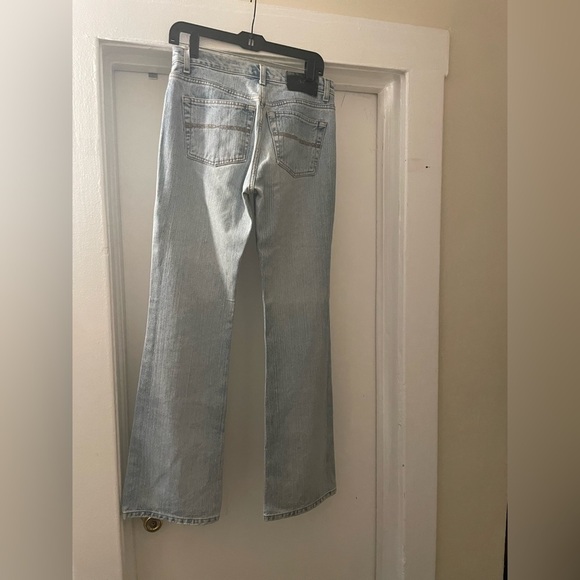 Express vintage light wash low rise flared jeans size 5/6 Long - Picture 7 of 10